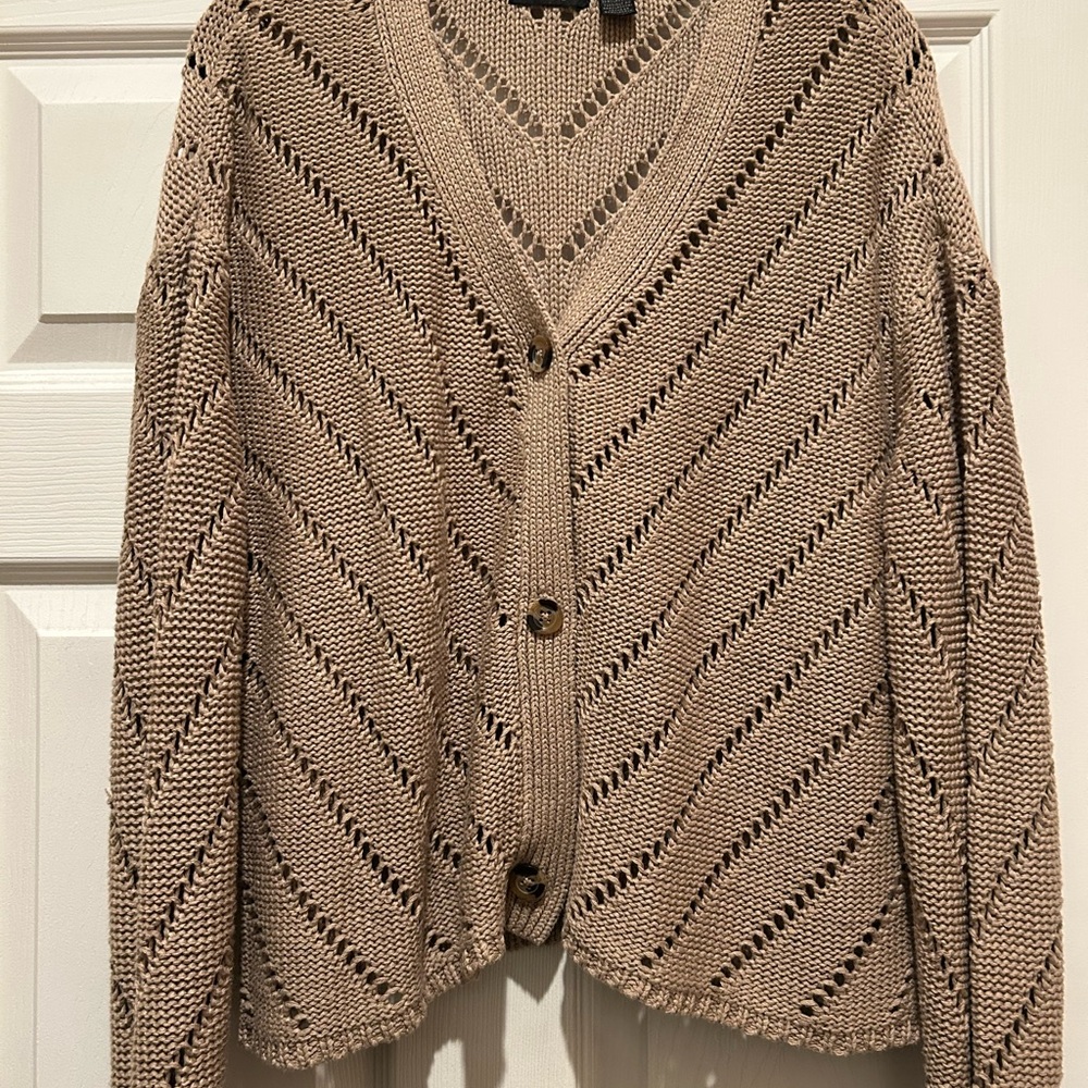 Women's Tan Knit Sweater
